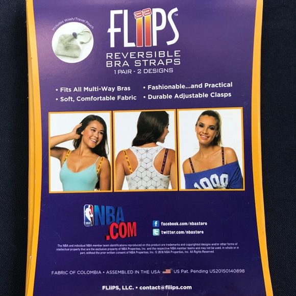 Lakers Reversible Bra Straps - Picture 2 of 2
